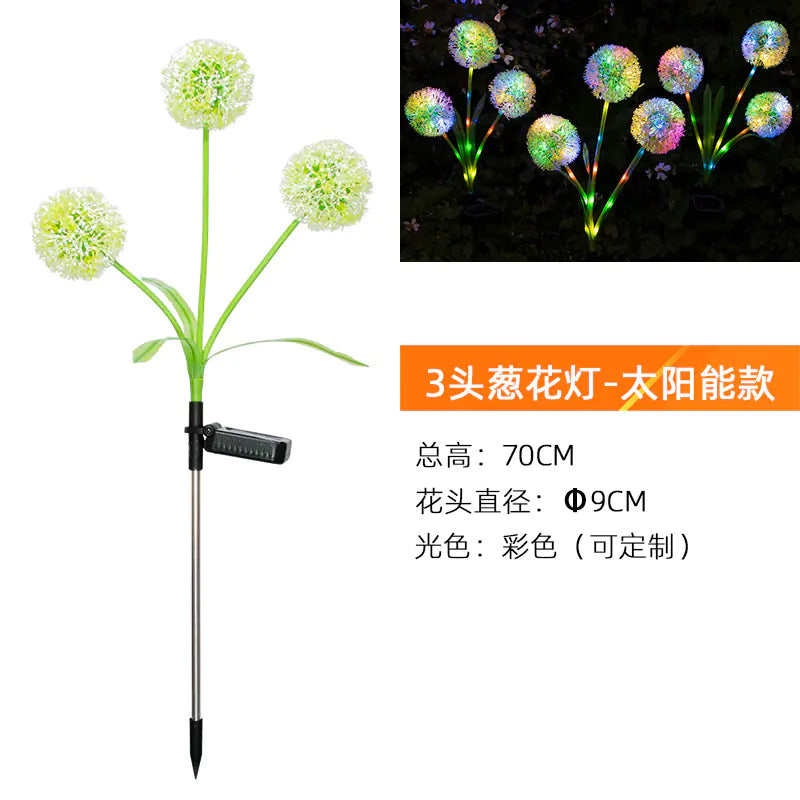 Solar Flare Dandelion Lamp - Outdoor Elegance