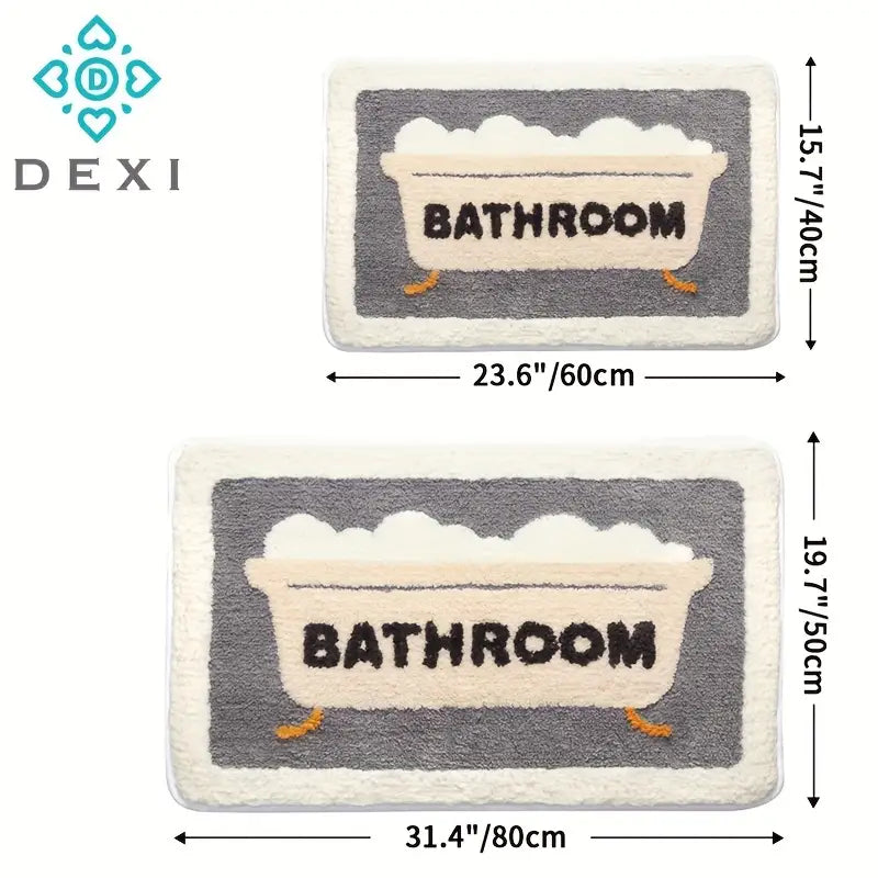 PlushSafe Bathroom Floor Mat