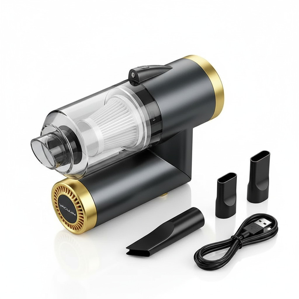 Portable Wireless Car Vacuum Cleaner - Mini Strong Suction