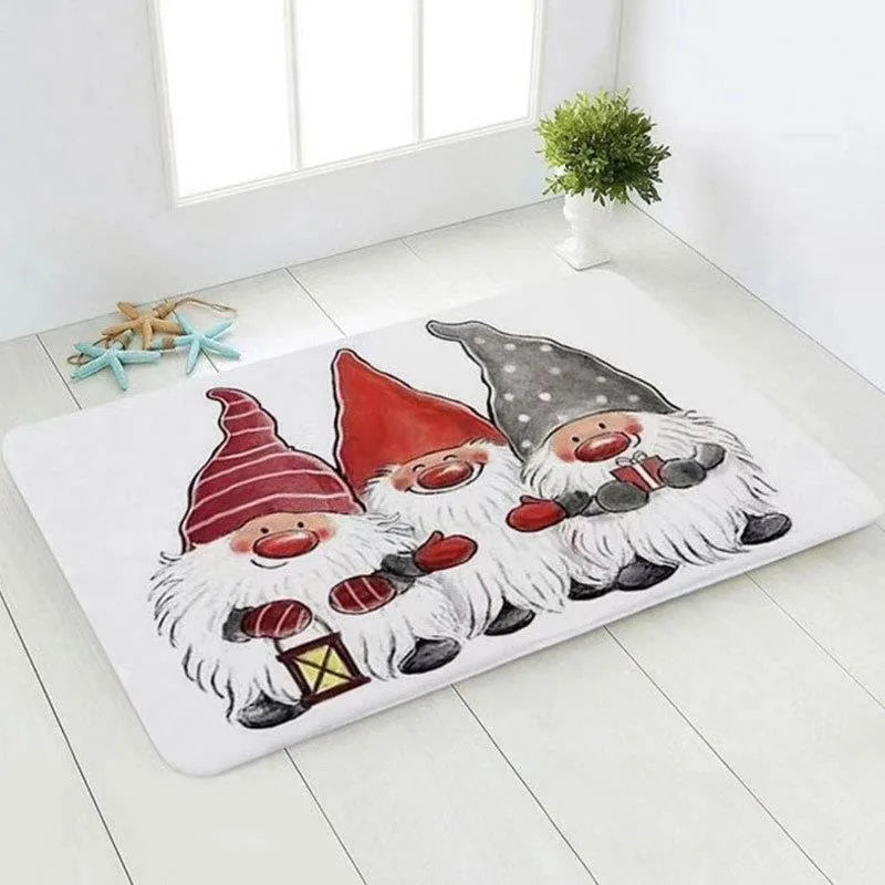 Holiday Gnome Welcome Mat