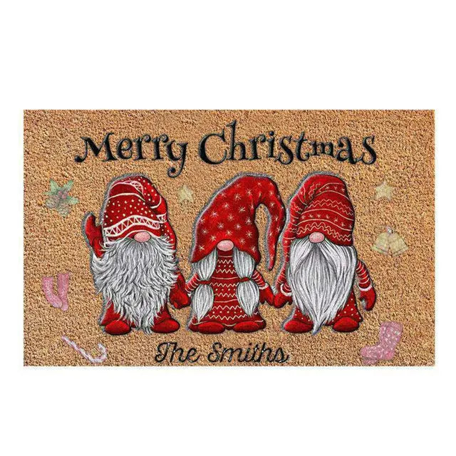 Holiday Gnome Welcome Mat